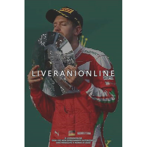 3rd place Sebastian Vettel (GER) Scuderia Ferrari. 20.03.2016. Formula 1 World Championship, Rd 1, Australian Grand Prix, Albert Park, Melbourne, Australia, Race Day. - www.xpbimages.com, EMail: requests@xpbimages.com - copy of publication required for printed pictures. Every used picture is fee-liable. Â© Copyright: Batchelor / XPB Images/Agenzia Aldo Liverani s.a.s./ONLY ITALY/EDITORIAL USE ONLY
