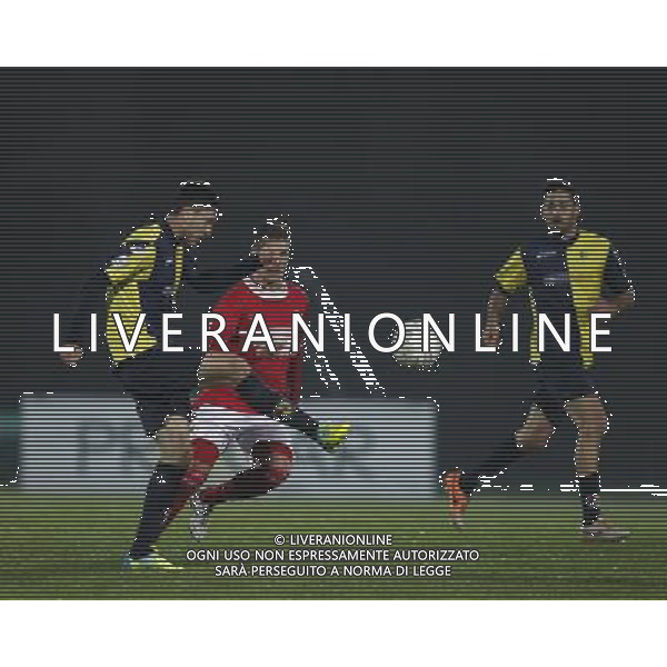 SANTARCANGELO vs ANCONA, Campionato di Calcio Lega Pro, Girone B, 27Âª giornata, 19/03/2016. nella foto: una fase di gioco, Â©Claudio Zamagni/ Agenzia Aldo Liverani s.a.s.