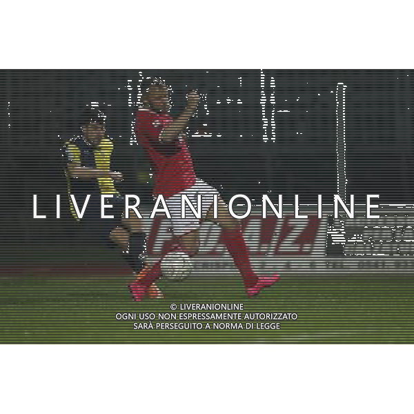 SANTARCANGELO vs ANCONA, Campionato di Calcio Lega Pro, Girone B, 27Âª giornata, 19/03/2016. nella foto: DANIELE MORI, UMBERTO CAZZOLA, Â©Claudio Zamagni/ Agenzia Aldo Liverani s.a.s.