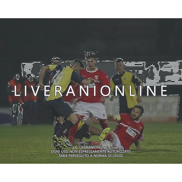 SANTARCANGELO vs ANCONA, Campionato di Calcio Lega Pro, Girone B, 27Âª giornata, 19/03/2016. nella foto: UNA FASE DI GIOCO, Â©Claudio Zamagni/ Agenzia Aldo Liverani s.a.s.