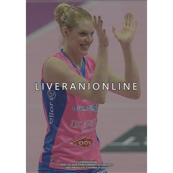 Lega Pallavolo Serie A Femminile-Finali Coppa Italia 2016-Semifinale Ravenna - 19.03.2016 Metalleghe Sanitars Montichiari-Nordmeccanica Piacenza Nella Foto:Christina Bauer /Ph.Vitez-Ag. Aldo Liverani