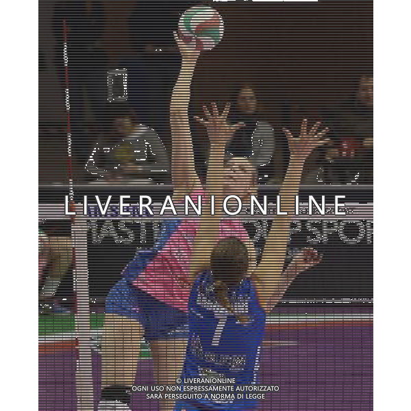 Lega Pallavolo Serie A Femminile-Finali Coppa Italia 2016-Semifinale Ravenna - 19.03.2016 Metalleghe Sanitars Montichiari-Nordmeccanica Piacenza Nella Foto:Christina Bauer /Ph.Vitez-Ag. Aldo Liverani