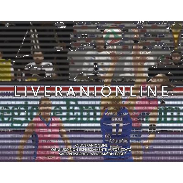 Lega Pallavolo Serie A Femminile-Finali Coppa Italia 2016-Semifinale Ravenna - 19.03.2016 Metalleghe Sanitars Montichiari-Nordmeccanica Piacenza Nella Foto:Yvon Belien /Ph.Vitez-Ag. Aldo Liverani