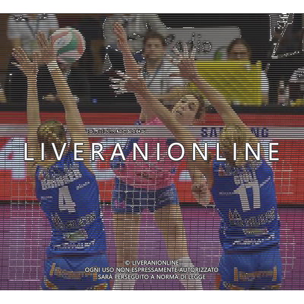 Lega Pallavolo Serie A Femminile-Finali Coppa Italia 2016-Semifinale Ravenna - 19.03.2016 Metalleghe Sanitars Montichiari-Nordmeccanica Piacenza Nella Foto:Floortje Meijners /Ph.Vitez-Ag. Aldo Liverani
