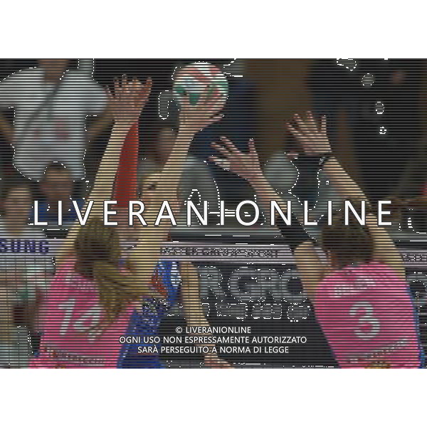 Lega Pallavolo Serie A Femminile-Finali Coppa Italia 2016-Semifinale Ravenna - 19.03.2016 Metalleghe Sanitars Montichiari-Nordmeccanica Piacenza Nella Foto:Berenika Tomsia /Ph.Vitez-Ag. Aldo Liverani