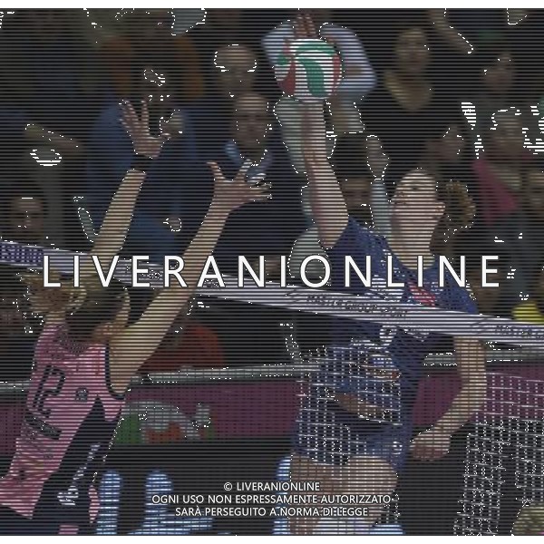 Lega Pallavolo Serie A Femminile-Finali Coppa Italia 2016-Semifinale Ravenna - 19.03.2016 Pomi\' Casalmaggiore-Foppapedretti Bergamo Nella Foto:Freya Aelbrecht /Ph.Vitez-Ag. Aldo Liverani
