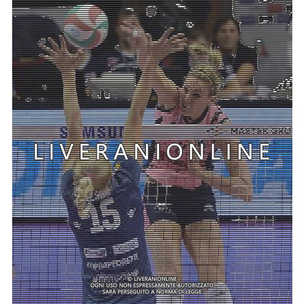 Lega Pallavolo Serie A Femminile-Finali Coppa Italia 2016-Semifinale Ravenna - 19.03.2016 Pomi\' Casalmaggiore-Foppapedretti Bergamo Nella Foto:Lauren Gibbemeyer /Ph.Vitez-Ag. Aldo Liverani