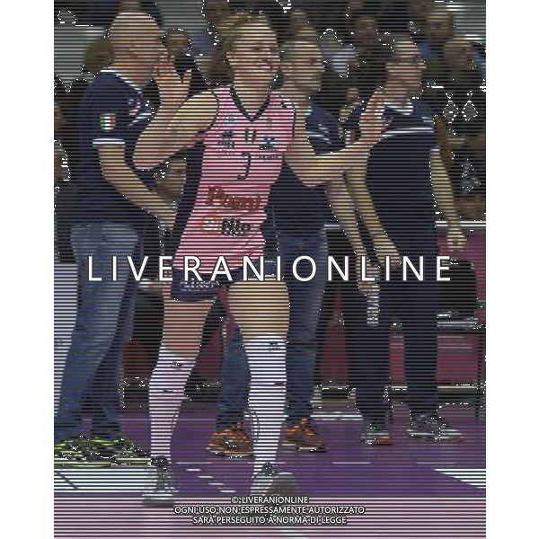 Lega Pallavolo Serie A Femminile-Finali Coppa Italia 2016-Semifinale Ravenna - 19.03.2016 Pomi\' Casalmaggiore-Foppapedretti Bergamo Nella Foto:Carlo Lloyd /Ph.Vitez-Ag. Aldo Liverani