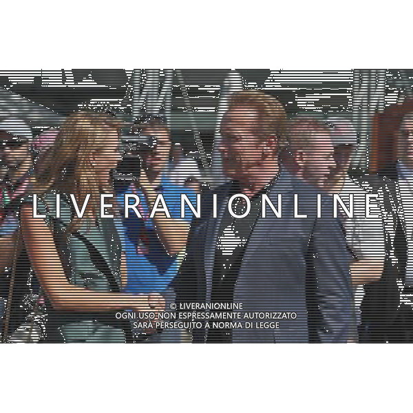 Arnold Schwarzenegger (USA) (Right). 20.03.2016. Formula 1 World Championship, Rd 1, Australian Grand Prix, Albert Park, Melbourne, Australia, Race Day. / AGENZIA ALDO LIVERANI SAS - ITALY ONLY EDITORIAL USE ONLY