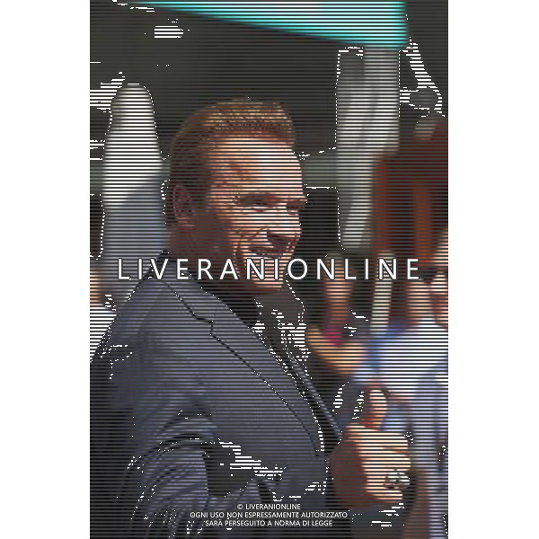 Arnold Schwarzenegger (USA). 20.03.2016. Formula 1 World Championship, Rd 1, Australian Grand Prix, Albert Park, Melbourne, Australia, Race Day. / AGENZIA ALDO LIVERANI SAS - ITALY ONLY EDITORIAL USE ONLY