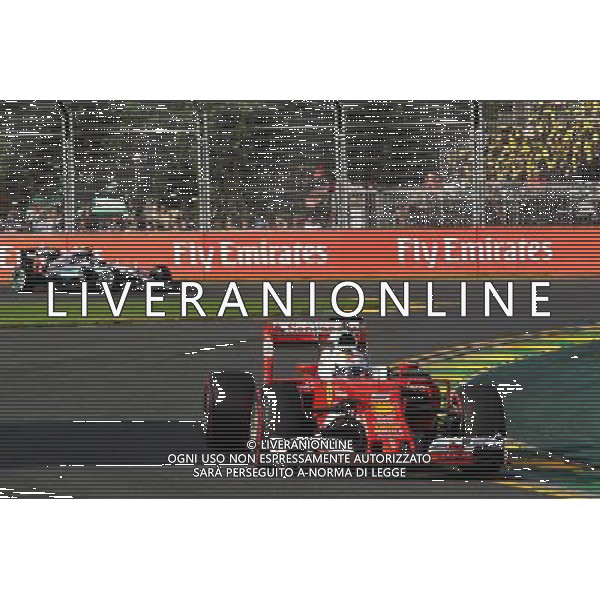 Sebastian Vettel (GER) Ferrari SF16-H. 20.03.2016. Formula 1 World Championship, Rd 1, Australian Grand Prix, Albert Park, Melbourne, Australia, Race Day. / AGENZIA ALDO LIVERANI SAS - ITALY ONLY EDITORIAL USE ONLY