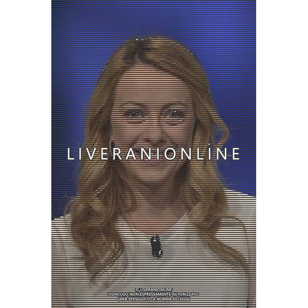 Trasmissione TV \' In mezz\'ora \' Roma - 20.03.2016 - Studi Rai Teulada - nella foto: Giorgia Meloni / Ph. Corradetti - Ag. Aldo Liverani sas