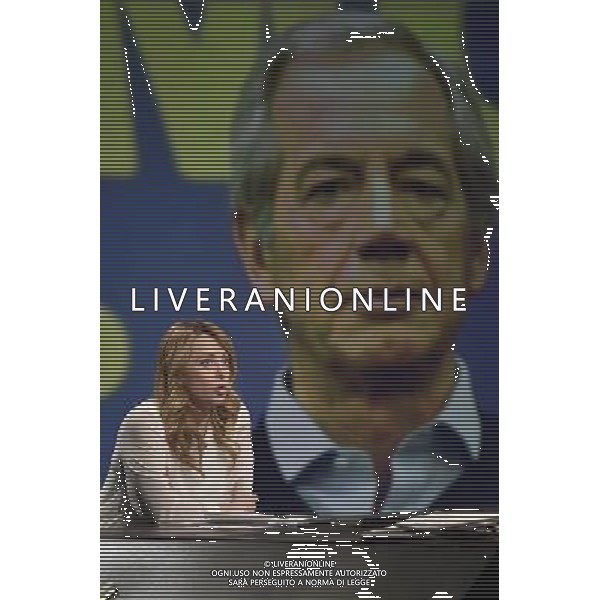 Trasmissione TV \' In mezz\'ora \' Roma - 20.03.2016 - Studi Rai Teulada - nella foto: Giorgia Meloni / Ph. Corradetti - Ag. Aldo Liverani sas