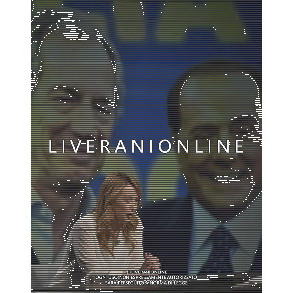 Trasmissione TV \' In mezz\'ora \' Roma - 20.03.2016 - Studi Rai Teulada - nella foto: Giorgia Meloni / Ph. Corradetti - Ag. Aldo Liverani sas