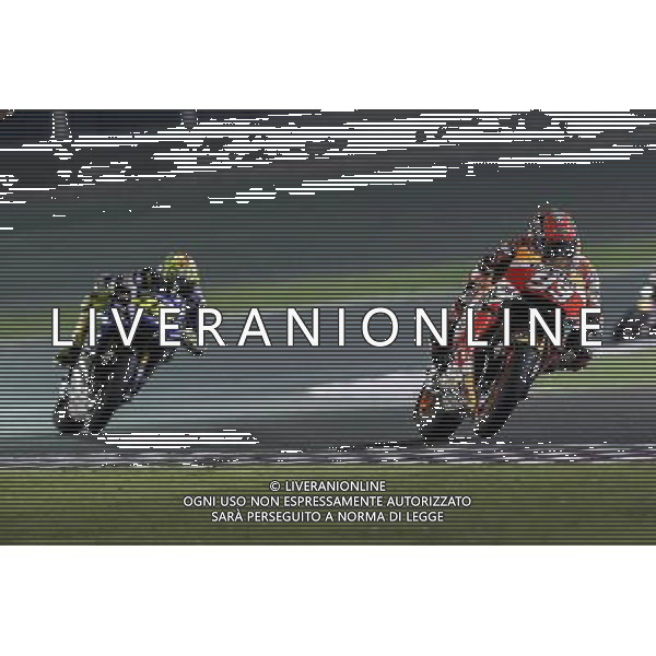 20.03.2016. Losail, Qatar. Gara Motogp.MArc MArquez (Repsol Honda) e Valentino Rossi (Movistar Yamaha) © G.Piazzolla AG ALDO LIVERANI SAS