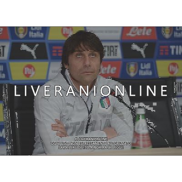 Raduno Nazionale Italiana Firenze - 21.03.2016 Conferenza Stampa Nella Foto:La conferenza stampa di Antonio Conte /Ph.Vitez-Ag. Aldo Liverani