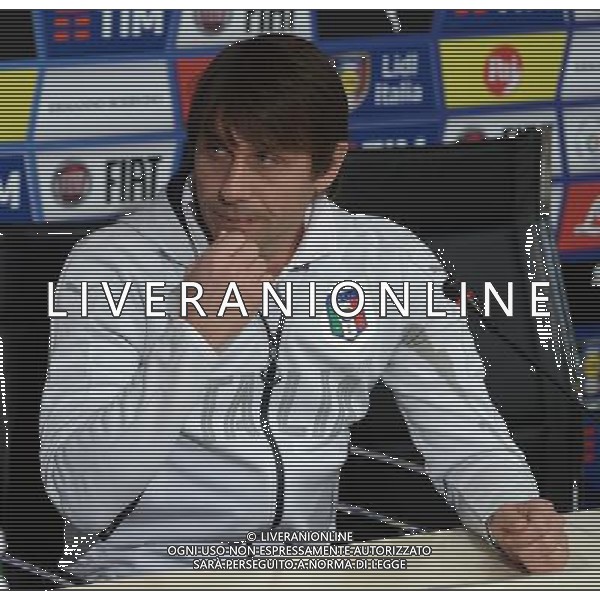 Raduno Nazionale Italiana Firenze - 21.03.2016 Conferenza Stampa Nella Foto:La conferenza stampa di Antonio Conte /Ph.Vitez-Ag. Aldo Liverani