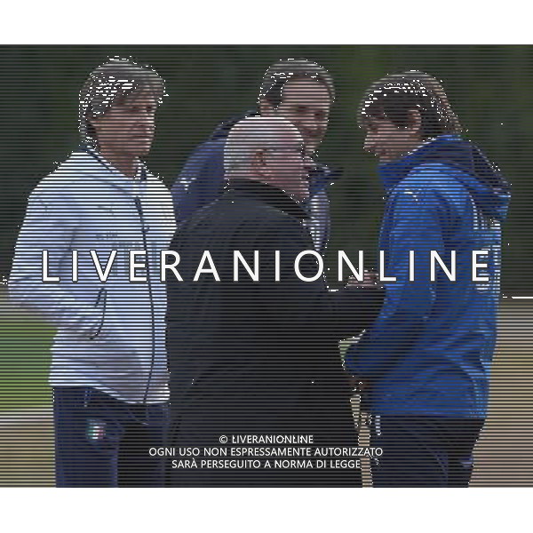 Raduno Nazionale Italiana Firenze - 21.03.2016 Allenamento Nella Foto:tavecchio e conte e oriali /Ph.Vitez-Ag. Aldo Liverani