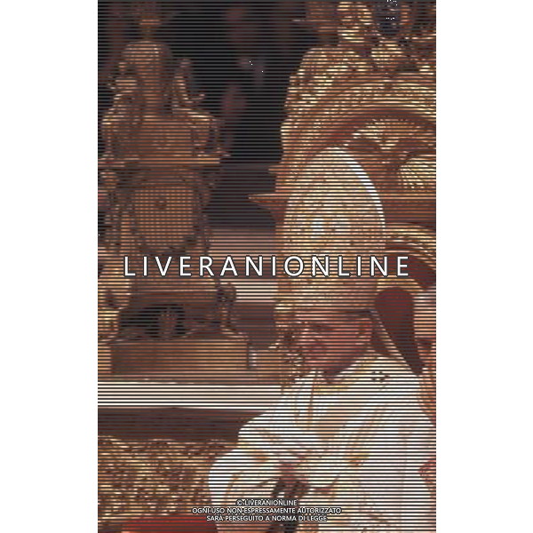 Giovanni Battista Montini, Sua Santita\' Papa Paolo VI ( 262mo vescovo di Roma e papa della Chiesa Cattolica, primate d\'Italia e 4Âº sovrano dello Stato della Citta\' del Vaticano a partire dal 21 giugno 1963 fino alla sua morte avvenuta il 6 agosto 1978 ) - Retrospettiva Â©ARCHIVIO / AGENZIA ALDO LIVERANI SAS - ITALY ONLY EDITORIAL USE ONLY