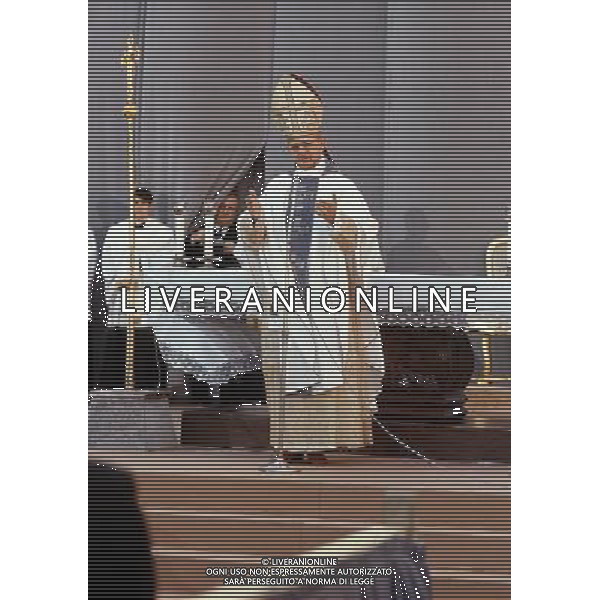 Giovanni Battista Montini, Sua Santita\' Papa Paolo VI ( 262mo vescovo di Roma e papa della Chiesa Cattolica, primate d\'Italia e 4Âº sovrano dello Stato della Citta\' del Vaticano a partire dal 21 giugno 1963 fino alla sua morte avvenuta il 6 agosto 1978 ) - Retrospettiva Â©ARCHIVIO / AGENZIA ALDO LIVERANI SAS - ITALY ONLY EDITORIAL USE ONLY