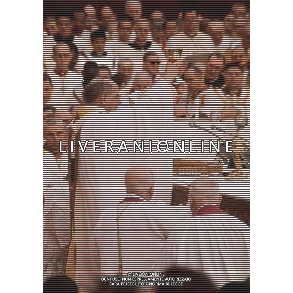 Giovanni Battista Montini, Sua Santita\' Papa Paolo VI ( 262mo vescovo di Roma e papa della Chiesa Cattolica, primate d\'Italia e 4Âº sovrano dello Stato della Citta\' del Vaticano a partire dal 21 giugno 1963 fino alla sua morte avvenuta il 6 agosto 1978 ) - Retrospettiva Â©ARCHIVIO / AGENZIA ALDO LIVERANI SAS - ITALY ONLY EDITORIAL USE ONLY
