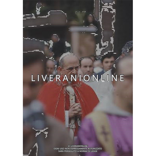 Giovanni Battista Montini, Sua Santita\' Papa Paolo VI ( 262mo vescovo di Roma e papa della Chiesa Cattolica, primate d\'Italia e 4Âº sovrano dello Stato della Citta\' del Vaticano a partire dal 21 giugno 1963 fino alla sua morte avvenuta il 6 agosto 1978 ) - Retrospettiva Â©ARCHIVIO / AGENZIA ALDO LIVERANI SAS - ITALY ONLY EDITORIAL USE ONLY