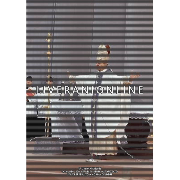 Giovanni Battista Montini, Sua Santita\' Papa Paolo VI ( 262mo vescovo di Roma e papa della Chiesa Cattolica, primate d\'Italia e 4Âº sovrano dello Stato della Citta\' del Vaticano a partire dal 21 giugno 1963 fino alla sua morte avvenuta il 6 agosto 1978 ) - Retrospettiva Â©ARCHIVIO / AGENZIA ALDO LIVERANI SAS - ITALY ONLY EDITORIAL USE ONLY