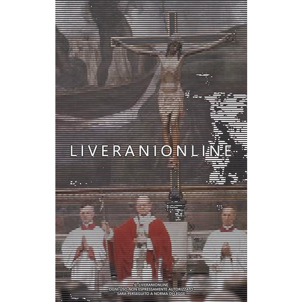Giovanni Battista Montini, Sua Santita\' Papa Paolo VI ( 262mo vescovo di Roma e papa della Chiesa Cattolica, primate d\'Italia e 4Âº sovrano dello Stato della Citta\' del Vaticano a partire dal 21 giugno 1963 fino alla sua morte avvenuta il 6 agosto 1978 ) - Retrospettiva Â©ARCHIVIO / AGENZIA ALDO LIVERANI SAS - ITALY ONLY EDITORIAL USE ONLY