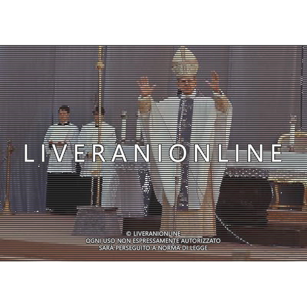 Giovanni Battista Montini, Sua Santita\' Papa Paolo VI ( 262mo vescovo di Roma e papa della Chiesa Cattolica, primate d\'Italia e 4Âº sovrano dello Stato della Citta\' del Vaticano a partire dal 21 giugno 1963 fino alla sua morte avvenuta il 6 agosto 1978 ) - Retrospettiva Â©ARCHIVIO / AGENZIA ALDO LIVERANI SAS - ITALY ONLY EDITORIAL USE ONLY