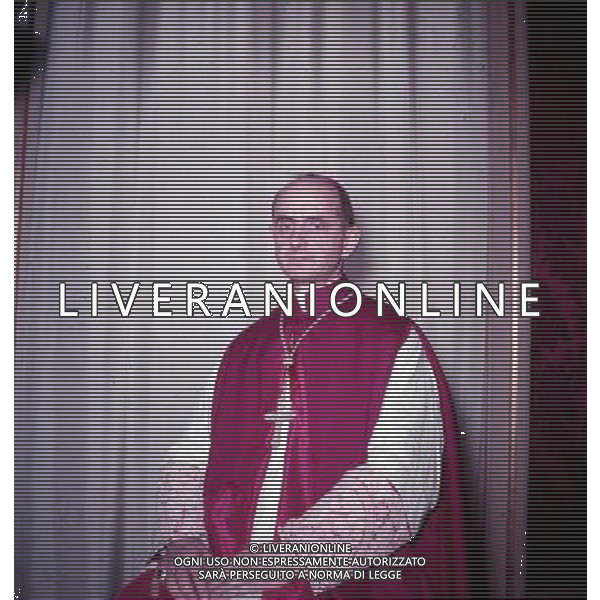 Giovanni Battista Montini, Sua Santita\' Papa Paolo VI ( 262mo vescovo di Roma e papa della Chiesa Cattolica, primate d\'Italia e 4Âº sovrano dello Stato della Citta\' del Vaticano a partire dal 21 giugno 1963 fino alla sua morte avvenuta il 6 agosto 1978 ) - Retrospettiva Â©ARCHIVIO / AGENZIA ALDO LIVERANI SAS - ITALY ONLY EDITORIAL USE ONLY
