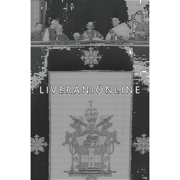 Giovanni Battista Montini, Sua Santita\' Papa Paolo VI ( 262mo vescovo di Roma e papa della Chiesa Cattolica, primate d\'Italia e 4Âº sovrano dello Stato della Citta\' del Vaticano a partire dal 21 giugno 1963 fino alla sua morte avvenuta il 6 agosto 1978 ) - Retrospettiva Â©ARCHIVIO / AGENZIA ALDO LIVERANI SAS - ITALY ONLY EDITORIAL USE ONLY