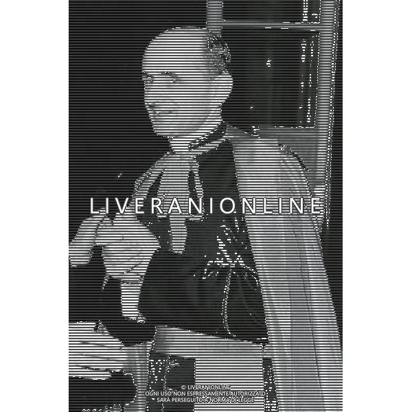Giovanni Battista Montini, Sua Santita\' Papa Paolo VI ( 262mo vescovo di Roma e papa della Chiesa Cattolica, primate d\'Italia e 4¼ sovrano dello Stato della Citta\' del Vaticano a partire dal 21 giugno 1963 fino alla sua morte avvenuta il 6 agosto 1978 ) - Retrospettiva nella foto nel 1958 ©ARCHIVIO / AGENZIA ALDO LIVERANI SAS - ITALY ONLY EDITORIAL USE ONLY