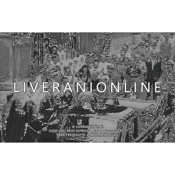 Giovanni Battista Montini, Sua Santita\' Papa Paolo VI ( 262mo vescovo di Roma e papa della Chiesa Cattolica, primate d\'Italia e 4Âº sovrano dello Stato della Citta\' del Vaticano a partire dal 21 giugno 1963 fino alla sua morte avvenuta il 6 agosto 1978 ) - Retrospettiva Â©ARCHIVIO / AGENZIA ALDO LIVERANI SAS - ITALY ONLY EDITORIAL USE ONLY