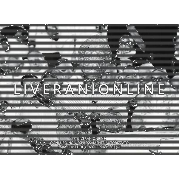 Giovanni Battista Montini, Sua Santita\' Papa Paolo VI ( 262mo vescovo di Roma e papa della Chiesa Cattolica, primate d\'Italia e 4¼ sovrano dello Stato della Citta\' del Vaticano a partire dal 21 giugno 1963 fino alla sua morte avvenuta il 6 agosto 1978 ) - Retrospettiva nella foto con il Monsignor Dante, Maestro del Cerimoniale ©ARCHIVIO / AGENZIA ALDO LIVERANI SAS - ITALY ONLY EDITORIAL USE ONLY - ITALY ONLY EDITORIAL USE ONLY