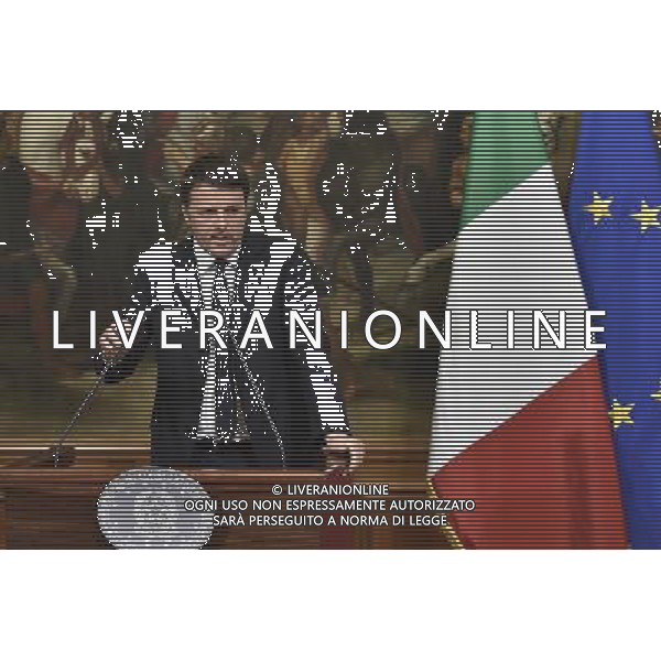Dichiarazioni del Presidente del Consiglio Matteo Renzi a seguito dei attentati di Bruxelles - Roma - 22.03.2016 - Palazzo Chigi - nella foto: Matteo Renzi / Ph. Corradetti - Ag. Aldo Liverani sas/ Agenzia Aldo Liverani Sas