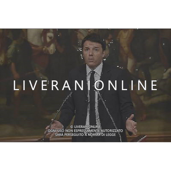 Dichiarazioni del Presidente del Consiglio Matteo Renzi a seguito dei attentati di Bruxelles - Roma - 22.03.2016 - Palazzo Chigi - nella foto: Matteo Renzi / Ph. Corradetti - Ag. Aldo Liverani sas/ Agenzia Aldo Liverani Sas