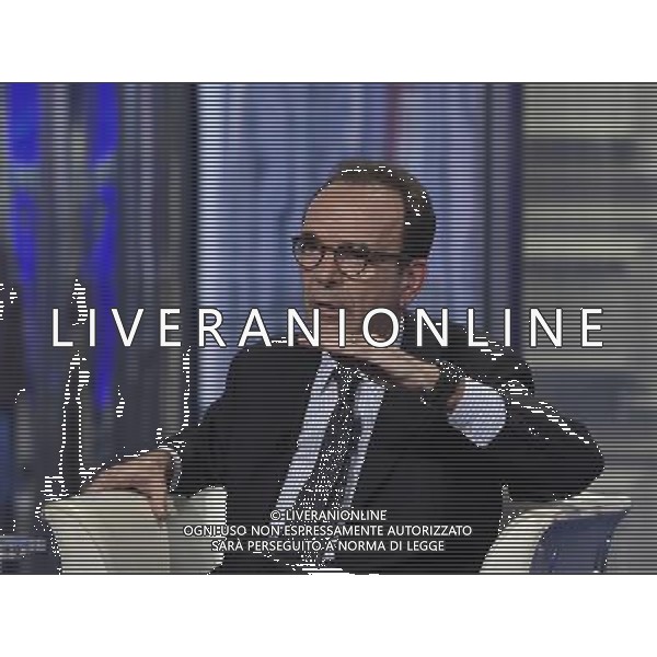 ROMA 22-03-2016 TRASMISSIONE TELEVISIVA PORTA A PORTA OSPITE STEFANO PARISI CANDIDATO SINDACO DI MILANO NELLA FOTO STEFANO PARISI FOTO FABRIZIO CORRADETTI-AG ALDO LIVERANI SAS