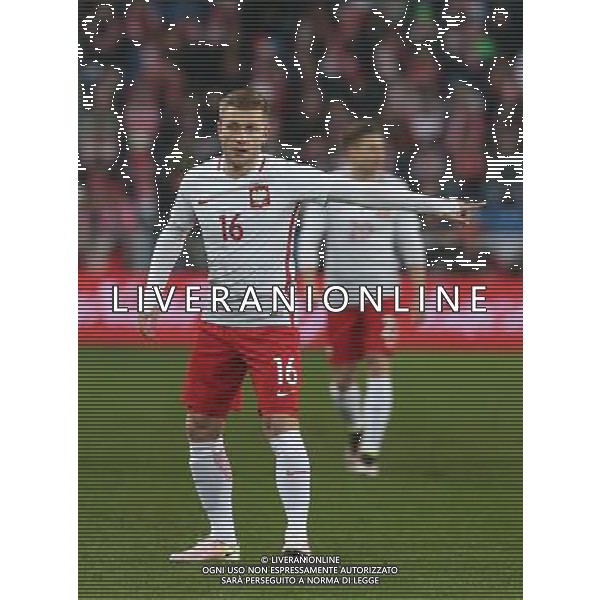 POZNAN 2016.03.23 SPORT PILKA NOZNA MIEDZYNARODOWY MECZ TOWARZYSKI POLSKA - SERBIA NZ. JAKUB BLASZCZYKOWSKI FOT. MICHAL CHWIEDUK / FOKUSMEDIA POZNAN 2016.03.23 SPORT FOOTBALL INTERNATIONAL FRIENDLY MATCH POLAND - SERBIA FOT. MICHAL CHWIEDUK / FOKUSMEDIA / NEWSPIX.PL --- Newspix.pl/ AGENZIA ALDO LIVERANI SAS - ITALY ONLY EDITORIAL USE ONLY - POLONIA - SERBIA PARTITA AMICHEVOLE INTERNAZIONALE A POZNAN 23/03/2016