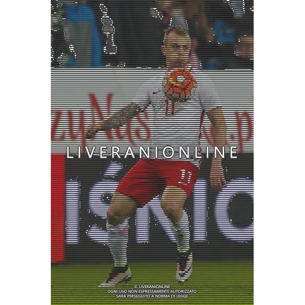23.03.2016, Poznan, Pilka nozna,mecz towarzyski Polska - Serbia, Poland - Serbia friendly match , N Z KAMIL GROSICKI , FOT. Adam Jastrzebowski / newspix.pl --- Newspix.pl/ AGENZIA ALDO LIVERANI SAS - ITALY ONLY EDITORIAL USE ONLY - POLONIA - SERBIA PARTITA AMICHEVOLE INTERNAZIONALE A POZNAN 23/03/2016