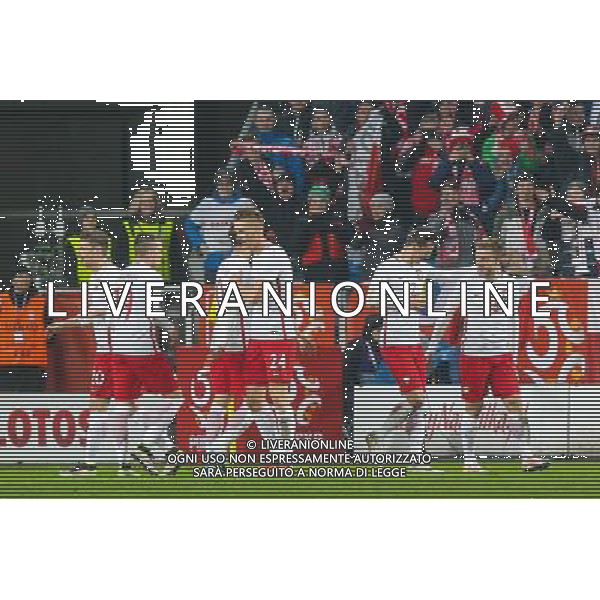 23.03.2016, Poznan, Pilka nozna,mecz towarzyski Polska - Serbia, Poland - Serbia friendly match , N Z JAKUB BLASZCZYKOWSKI BRAMKA DLA POLSKI, GOL, RADOSC , FOT. Adam Jastrzebowski / newspix.pl --- Newspix.pl/ AGENZIA ALDO LIVERANI SAS - ITALY ONLY EDITORIAL USE ONLY - POLONIA - SERBIA PARTITA AMICHEVOLE INTERNAZIONALE A POZNAN 23/03/2016