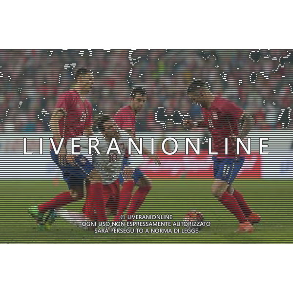 23.03.2016 POZNAN, UL BULGARSKA PILKA NOZNA (FOOTBALL) , MECZ TOWARZYSKI REPREZENTACJI NARODOWYCH (INTERNATIONAL FRIENDLY GAME) MECZ POLSKA - SERBIA (GAME POLAND - SERBIA) NZ GRZEGORZ KRYCHOWIAK - FAULOWANY, KONTUZJA, FAUL FOTO LUKASZ GROCHALA/CYFRASPORT / NEWSPIX.PL --- Newspix.pl/ AGENZIA ALDO LIVERANI SAS - ITALY ONLY EDITORIAL USE ONLY - POLONIA - SERBIA PARTITA AMICHEVOLE INTERNAZIONALE A POZNAN 23/03/2016