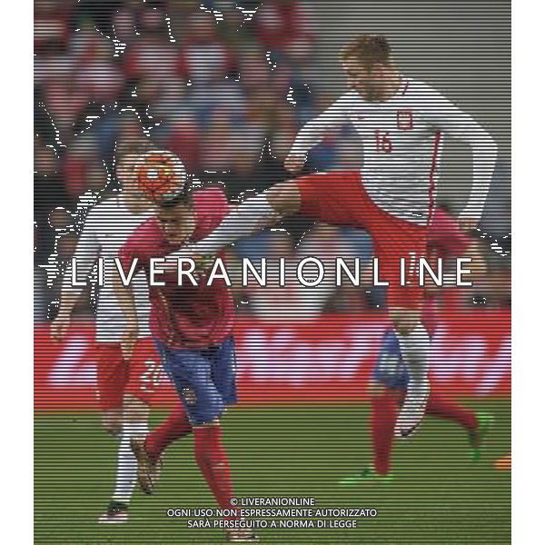 2016.03.23 , Poznan , INEA Stadion , Pilka nozna , Mecz towarzyski Polska - Serbia N/z Filip Kostic, Jakub Blaszczykowski Foto Rafal Oleksiewicz / PressFocus / NEWSPIX.PL --- Newspix.pl/ AGENZIA ALDO LIVERANI SAS - ITALY ONLY EDITORIAL USE ONLY - POLONIA - SERBIA PARTITA AMICHEVOLE INTERNAZIONALE A POZNAN 23/03/2016