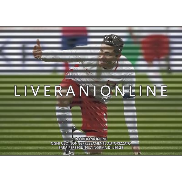 2016.03.23 , Poznan , INEA Stadion , Pilka nozna , Mecz towarzyski Polska - Serbia N/z Robert Lewandowski Foto Rafal Oleksiewicz / PressFocus / NEWSPIX.PL --- Newspix.pl/ AGENZIA ALDO LIVERANI SAS - ITALY ONLY EDITORIAL USE ONLY - POLONIA - SERBIA PARTITA AMICHEVOLE INTERNAZIONALE A POZNAN 23/03/2016