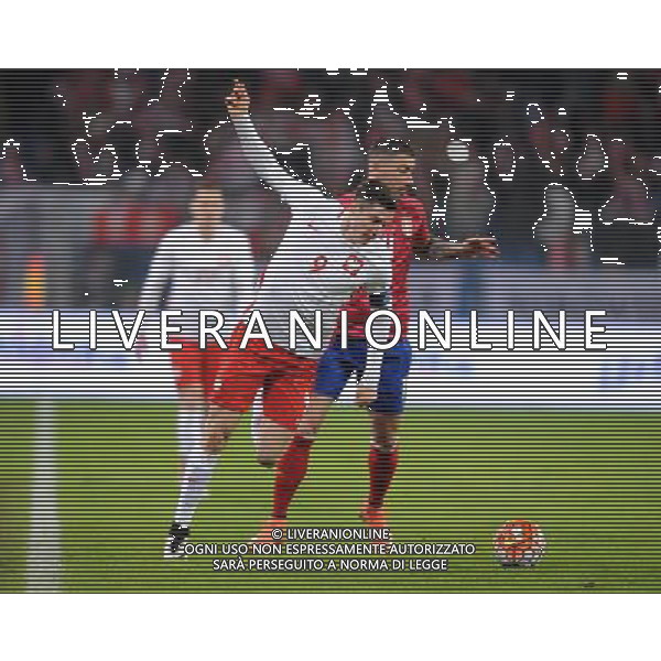 2016.03.23 Poznan Pilka Nozna Reprezentacja Mecz towarzyski Polska - Serbia N/z Robert Lewandowski, Aleksandar Kolarov Foto Rafal Rusek / PressFocus 2016.03.23 Poznan Football Friendly Game Poland - Serbia Robert Lewandowski, Aleksandar Kolarov Credit: Rafal Rusek / PressFocus / NEWSPIX.PL --- Newspix.pl/ AGENZIA ALDO LIVERANI SAS - ITALY ONLY EDITORIAL USE ONLY - POLONIA - SERBIA PARTITA AMICHEVOLE INTERNAZIONALE A POZNAN 23/03/2016