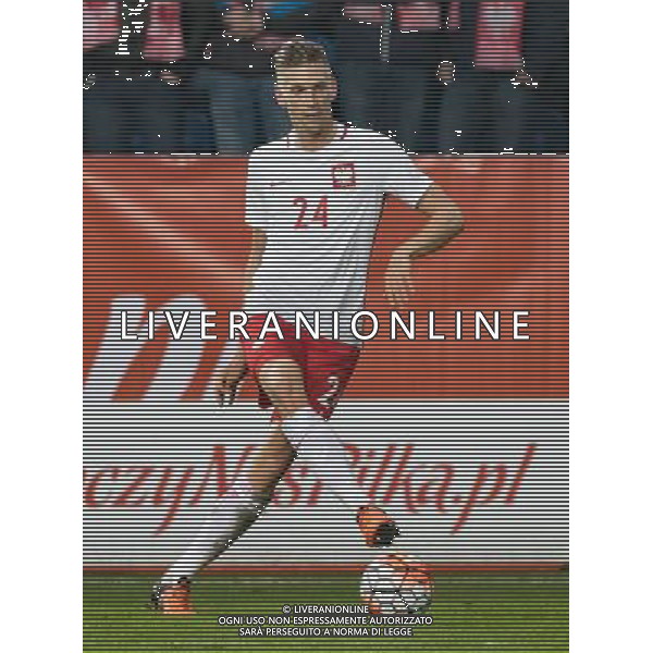 2016.03.23 Poznan Pilka nozna Reprezentacja Polski mecz towarzyski sparing Polska - Serbia N/z Bartosz Salamon Foto Tomasz Folta / PressFocus 2016.03.23 Poznan Football National Team Friendly Game Poland - Serbia Bartosz Salamon Credit: Tomasz Folta / PressFocus / NEWSPIX.PL --- Newspix.pl/ AGENZIA ALDO LIVERANI SAS - ITALY ONLY EDITORIAL USE ONLY - POLONIA - SERBIA PARTITA AMICHEVOLE INTERNAZIONALE A POZNAN 23/03/2016