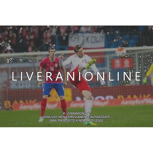 23.03.2016, Poznan, Pilka nozna,mecz towarzyski Polska - Serbia, Poland - Serbia friendly match , N Z GRZEGORZ KRYCHOWIAK, LUKA MILIVOJEVIC , FOT. Adam Jastrzebowski / newspix.pl --- Newspix.pl/ AGENZIA ALDO LIVERANI SAS - ITALY ONLY EDITORIAL USE ONLY - POLONIA - SERBIA PARTITA AMICHEVOLE INTERNAZIONALE A POZNAN 23/03/2016