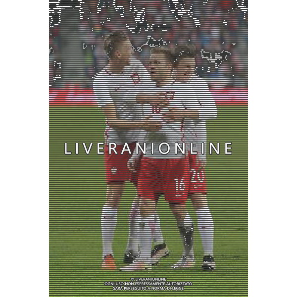 2016.03.23 POZNAN INEA STADION PILA NOZNA MECZ TOWARZYSKI POLSKA vs SERBIA N/Z JAKUB BLASZCZYKOWSKI \' LUKASZ PISZCZEK BARTOSZ SALOMON FOTO: ARTUR KRASZEWSKI APPA / NEWSPIX.PL --- Newspix.pl/ AGENZIA ALDO LIVERANI SAS - ITALY ONLY EDITORIAL USE ONLY - POLONIA - SERBIA PARTITA AMICHEVOLE INTERNAZIONALE A POZNAN 23/03/2016