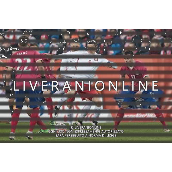 2016.03.23 Poznan Pilka nozna Reprezentacja Polski mecz towarzyski sparing Polska - Serbia N/z Robert Lewandowski Foto Tomasz Folta / PressFocus 2016.03.23 Poznan Football National Team Friendly Game Poland - Serbia Robert Lewandowski Credit: Tomasz Folta / PressFocus / NEWSPIX.PL --- Newspix.pl/ AGENZIA ALDO LIVERANI SAS - ITALY ONLY EDITORIAL USE ONLY - POLONIA - SERBIA PARTITA AMICHEVOLE INTERNAZIONALE A POZNAN 23/03/2016