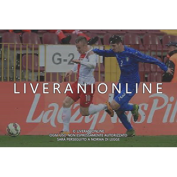 SZCZECIN, 23.03.2016 TURNIEJ CZTERECH NARODOW POLSKA U20 - WLOCHY U20 UNDER-20 FOUR NATIONS TOURNAMENT POLAND - ITALY NZ PAWEL STOLARSKI, MARCO PINATO FOT. KRZYSZTOF CICHOMSKI / NEWSPIX.PL --- Newspix.pl *** Local Caption *** www.newspix.pl mail us: info@newspix.pl call us: 0048 022 23 22 222 --- Polish Picture Agency by Ringier Axel Springer Poland/ AGENZIA ALDO LIVERANI SAS - ITALY ONLY EDITORIAL USE ONLY - TORNEO CALCIO QUATTRO NAZIONI POLONIA U20 - ITALIA U20 A SZCZECIN , 2016/03/23