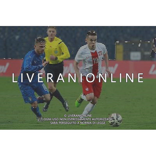 SZCZECIN, 23.03.2016 TURNIEJ CZTERECH NARODOW POLSKA U20 - WLOCHY U20 UNDER-20 FOUR NATIONS TOURNAMENT POLAND - ITALY NZ LEONARDO CAPEZZI, DAWID KORT FOT. KRZYSZTOF CICHOMSKI / NEWSPIX.PL --- Newspix.pl *** Local Caption *** www.newspix.pl mail us: info@newspix.pl call us: 0048 022 23 22 222 --- Polish Picture Agency by Ringier Axel Springer Poland/ AGENZIA ALDO LIVERANI SAS - ITALY ONLY EDITORIAL USE ONLY - TORNEO CALCIO QUATTRO NAZIONI POLONIA U20 - ITALIA U20 A SZCZECIN , 2016/03/23